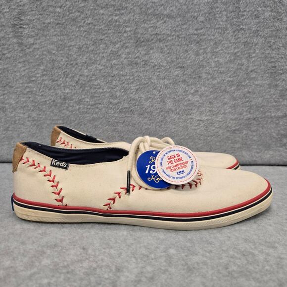Keds champion pennant baseball stitch MLB lace up sneakers size 6.5 - Picture 1 of 8